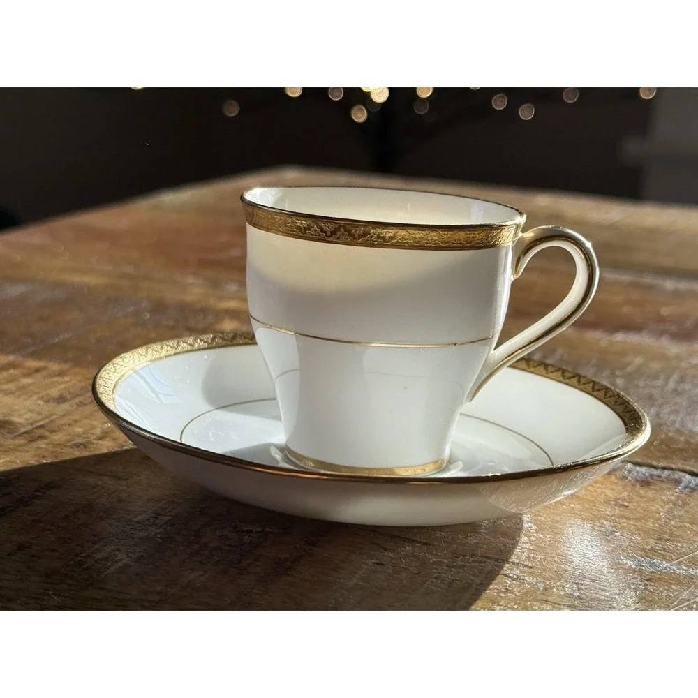 Caldwell & Co. Philadelphia Jeweler Porcelain Demitasse Espresso Cup  Saucer Set